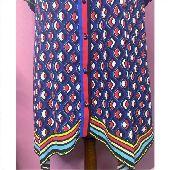 🔸SOLD🔸 NWOT Alice + Olivia ‘Conner’ handkerchief shirt dress sz M - Picture 11 of 13